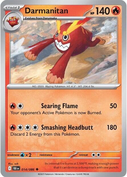 Darmanitan (014/086) [Scarlet & Violet: Black Bolt] | Exor Games Summserside