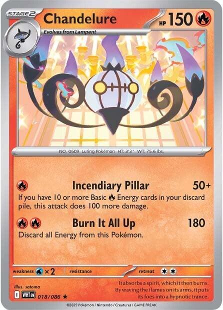 Chandelure (018/086) [Scarlet & Violet: White Flare] | Exor Games Summserside