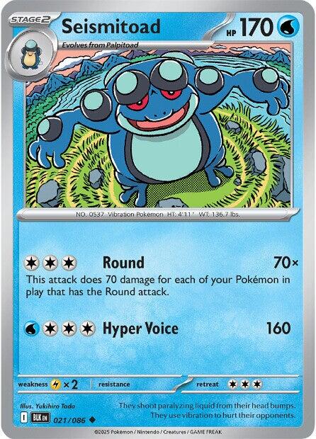 Seismitoad (021/086) [Scarlet & Violet: Black Bolt] | Exor Games Summserside