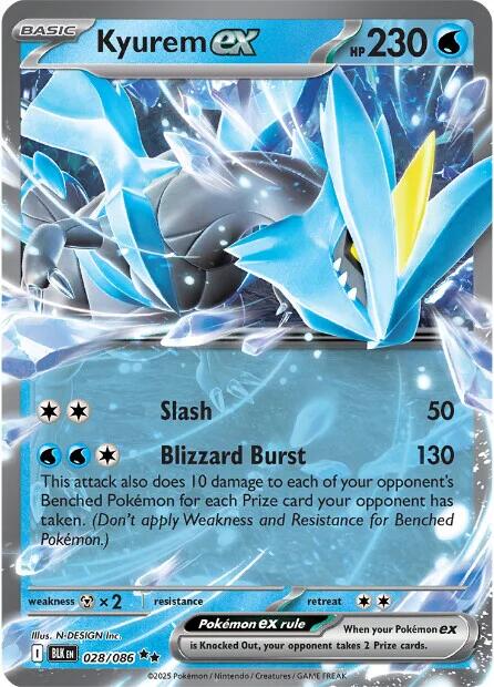 Kyurem ex (028/086) [Scarlet & Violet: Black Bolt] | Exor Games Summserside