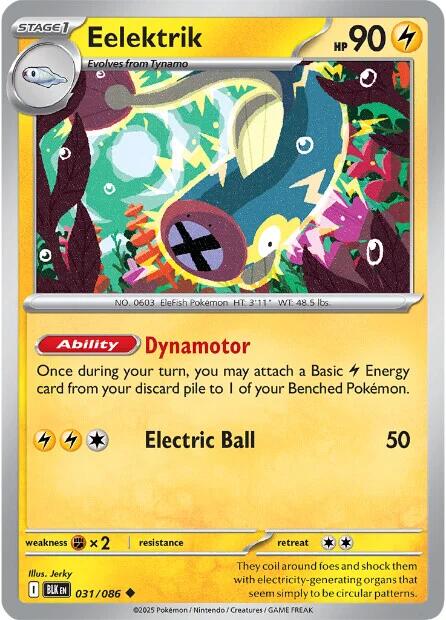 Eelektrik (031/086) [Scarlet & Violet: Black Bolt] | Exor Games Summserside