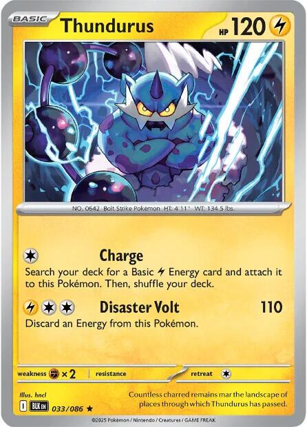 Thundurus (033/086) [Scarlet & Violet: Black Bolt] | Exor Games Summserside