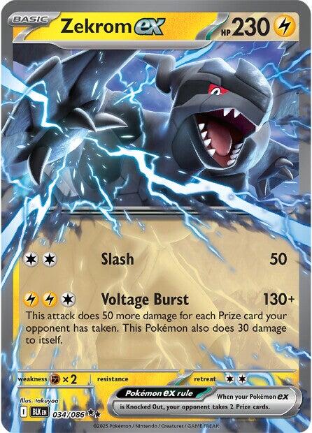 Zekrom ex (034/086) [Scarlet & Violet: Black Bolt] | Exor Games Summserside