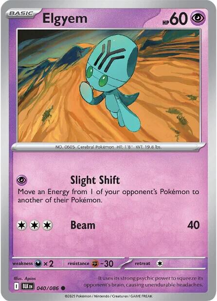 Elgyem (040/086) [Scarlet & Violet: Black Bolt] | Exor Games Summserside