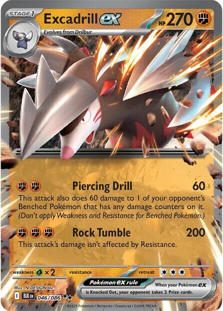 Excadrill ex (046/086) [Scarlet & Violet: Black Bolt] | Exor Games Summserside