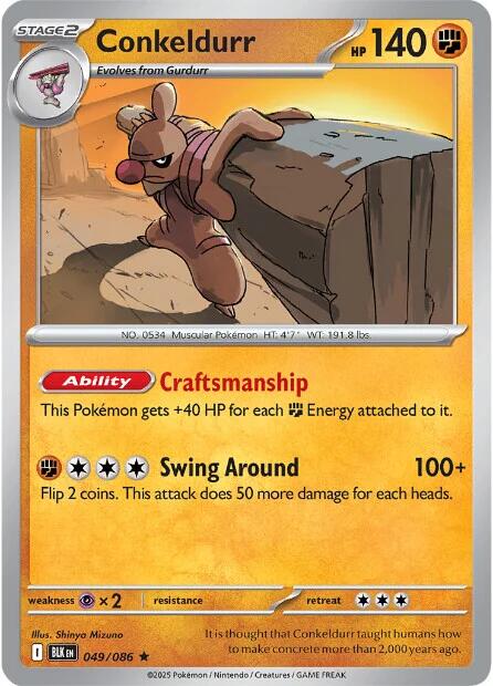 Conkeldurr (049/086) [Scarlet & Violet: Black Bolt] | Exor Games Summserside