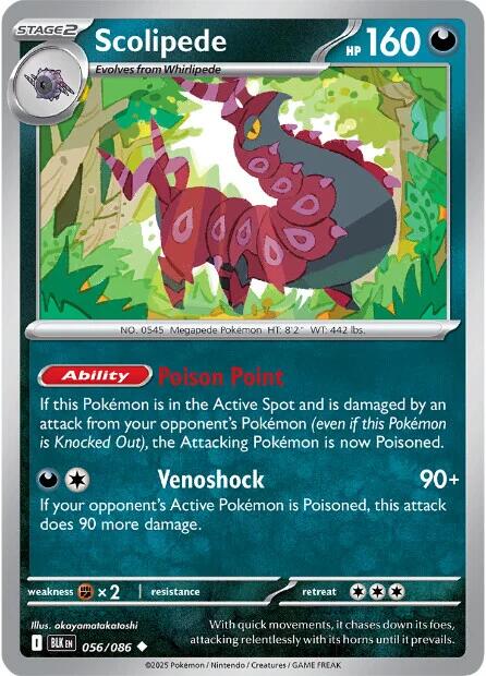 Scolipede (056/086) [Scarlet & Violet: Black Bolt] | Exor Games Summserside