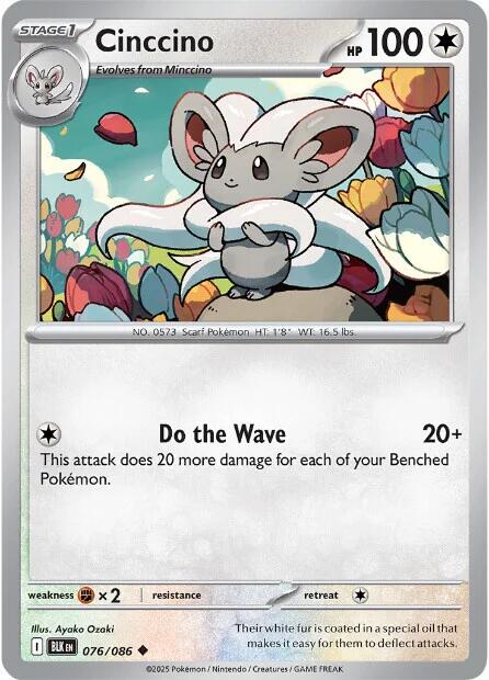 Cinccino (076/086) [Scarlet & Violet: Black Bolt] | Exor Games Summserside