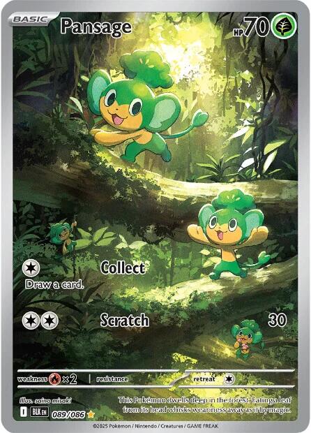 Pansage (089/086) [Scarlet & Violet: Black Bolt] | Exor Games Summserside
