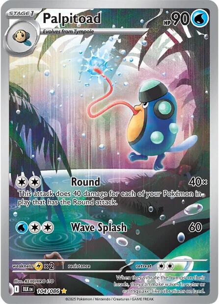 Palpitoad (104/086) [Scarlet & Violet: Black Bolt] | Exor Games Summserside