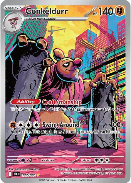 Conkeldurr (127/086) [Scarlet & Violet: Black Bolt] | Exor Games Summserside