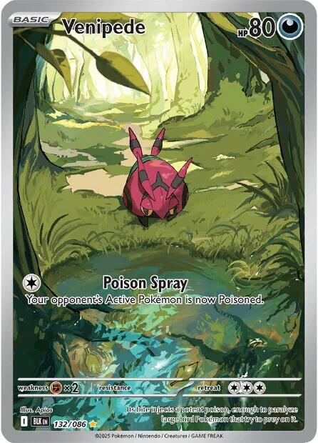 Venipede (132/086) [Scarlet & Violet: Black Bolt] | Exor Games Summserside