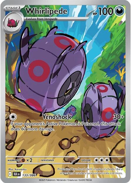 Whirlipede (133/086) [Scarlet & Violet: Black Bolt] | Exor Games Summserside