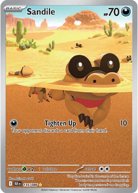 Sandile (135/086) [Scarlet & Violet: Black Bolt] | Exor Games Summserside