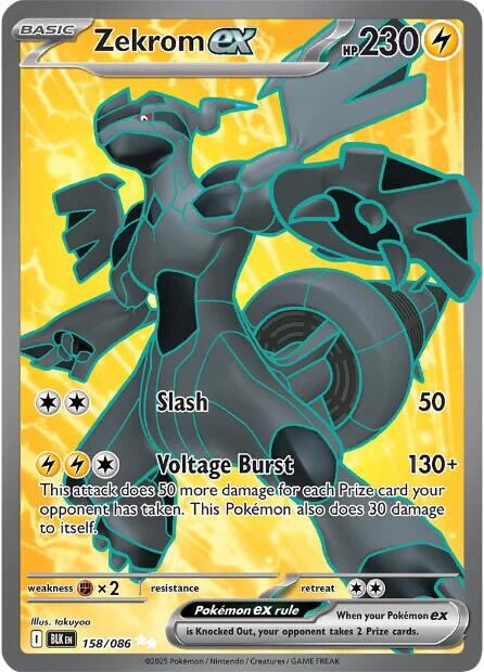 Zekrom ex (158/086) [Scarlet & Violet: Black Bolt] | Exor Games Summserside