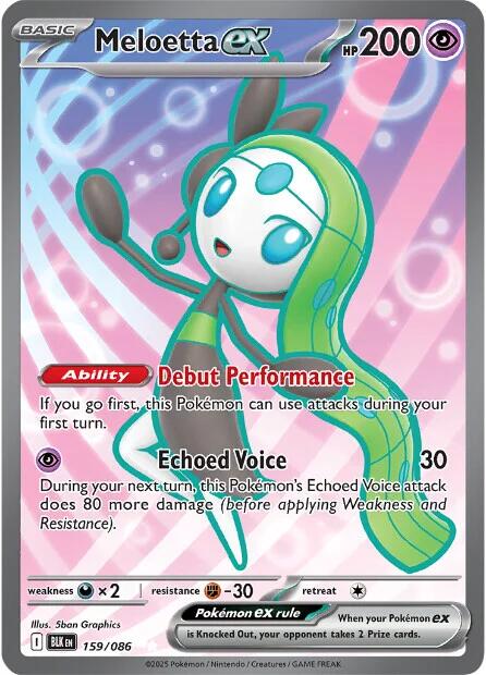Meloetta ex (159/086) [Scarlet & Violet: Black Bolt] | Exor Games Summserside