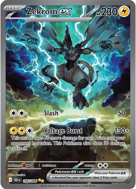 Zekrom ex (166/086) [Scarlet & Violet: Black Bolt] | Exor Games Summserside