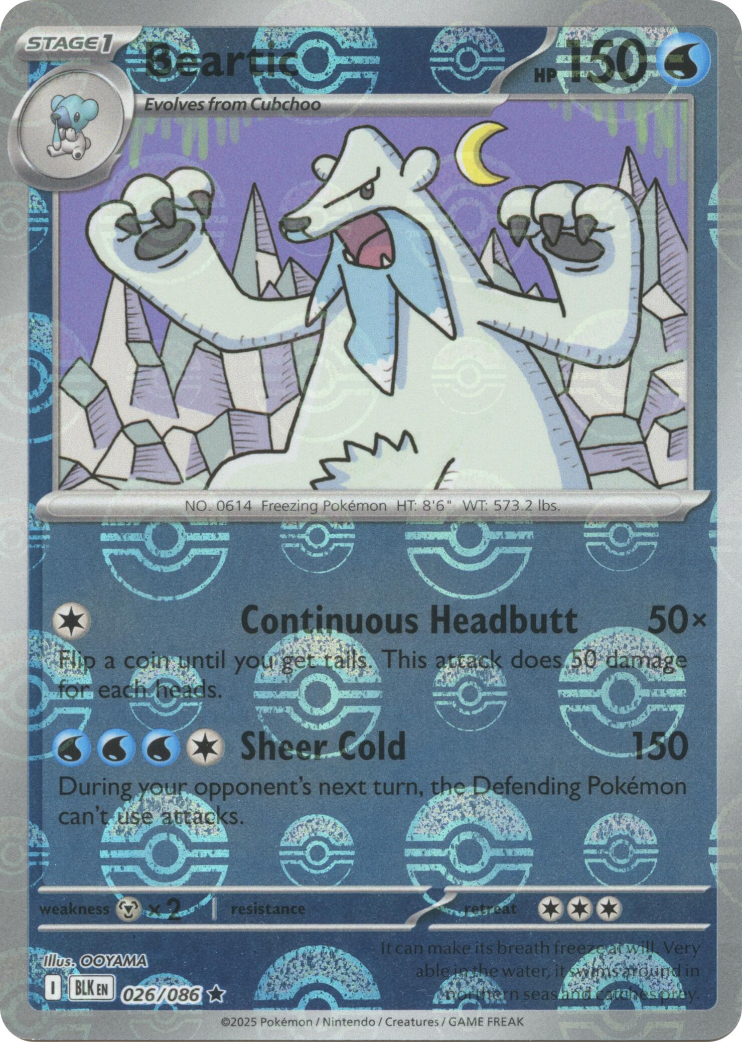 Beartic (026/086) (Poke Ball Pattern) [Scarlet & Violet: Black Bolt] | Exor Games Summserside