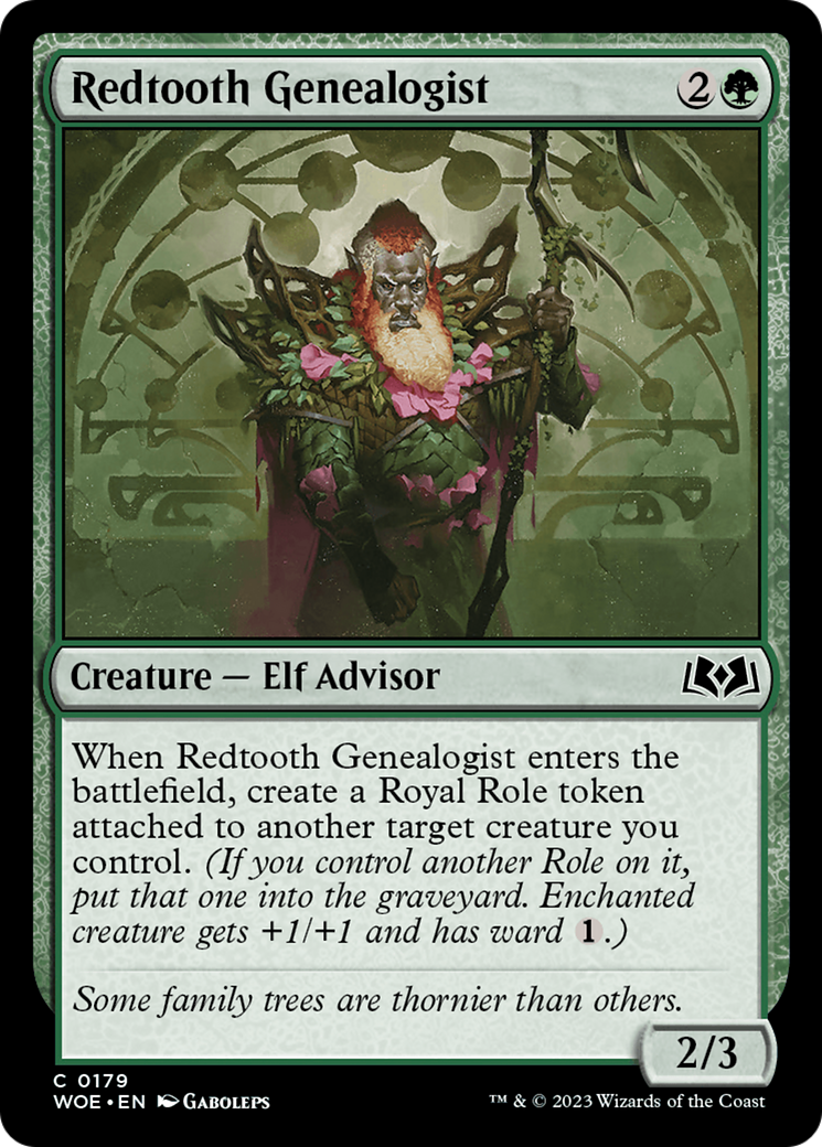 Redtooth Genealogist [Wilds of Eldraine] | Exor Games Summserside