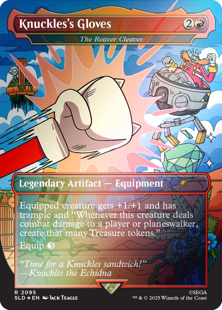 Knuckles's Gloves - The Reaver Cleaver (Rainbow Foil) [Secret Lair Drop Series] | Exor Games Summserside