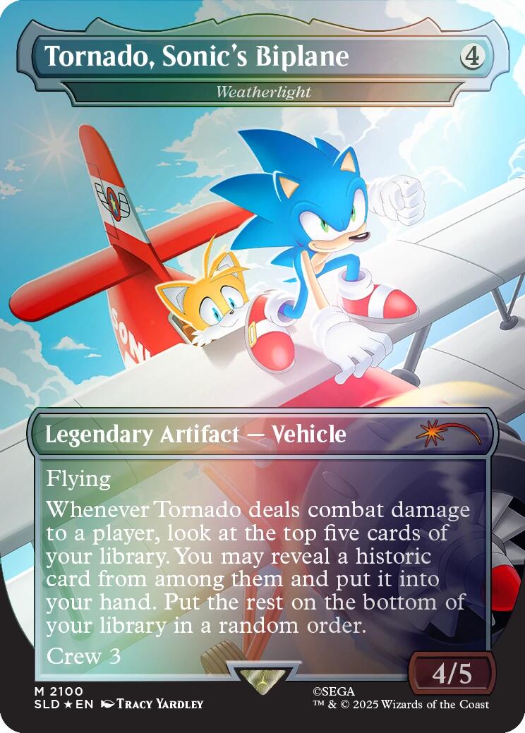 Tornado, Sonic's Biplane - Weatherlight (Rainbow Foil) [Secret Lair Drop Series] | Exor Games Summserside