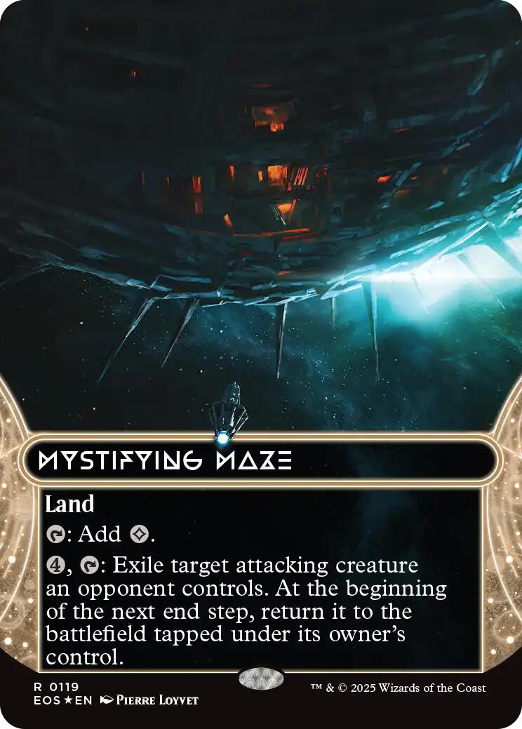 Mystifying Maze (0119) (Borderless) (Galaxy Foil) [Edge of Eternities: Stellar Sights] | Exor Games Summserside