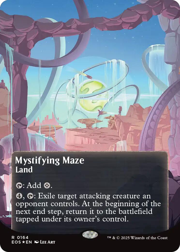 Mystifying Maze (0164) (Borderless) (Galaxy Foil) [Edge of Eternities: Stellar Sights] | Exor Games Summserside
