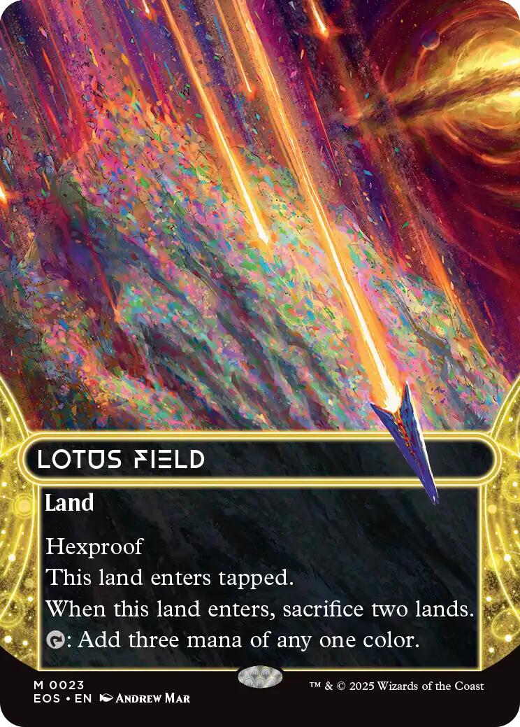 Lotus Field (0023) (Borderless) [Edge of Eternities: Stellar Sights] | Exor Games Summserside
