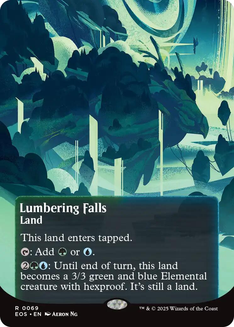 Lumbering Falls (0069) (Borderless) [Edge of Eternities: Stellar Sights] | Exor Games Summserside