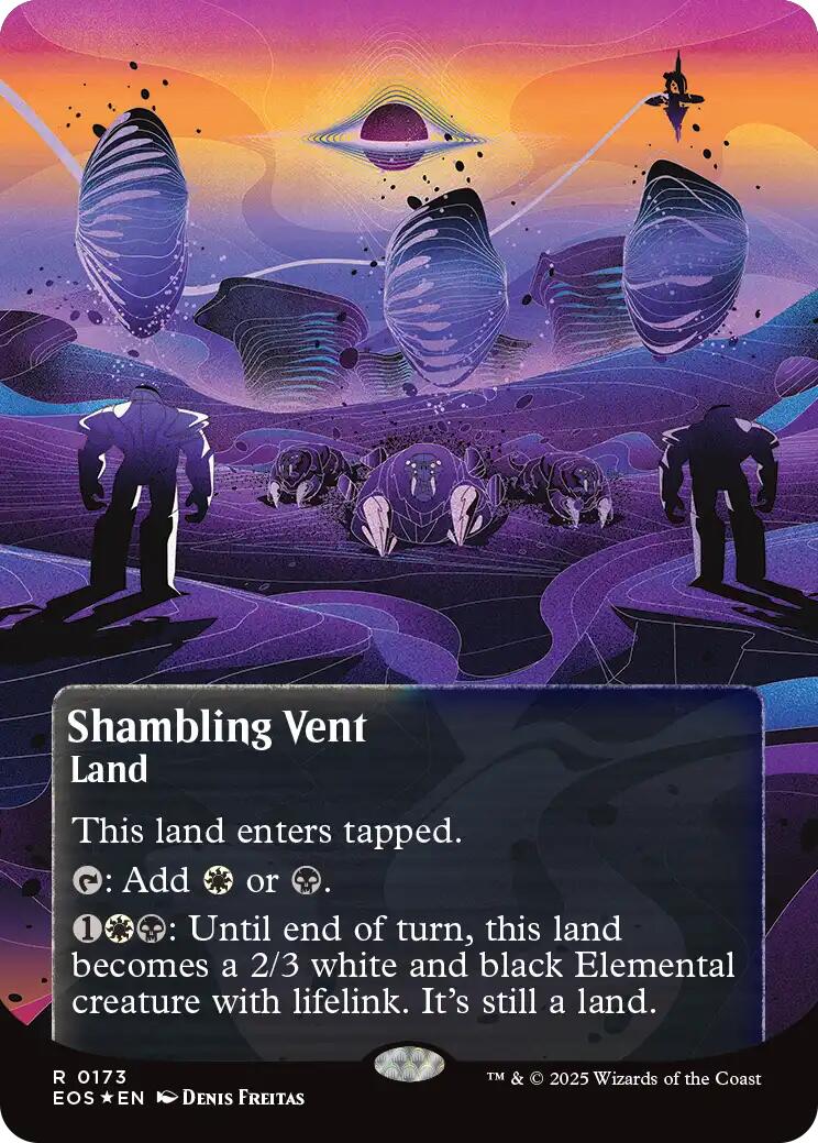 Shambling Vent (0173) (Borderless) (Galaxy Foil) [Edge of Eternities: Stellar Sights] | Exor Games Summserside