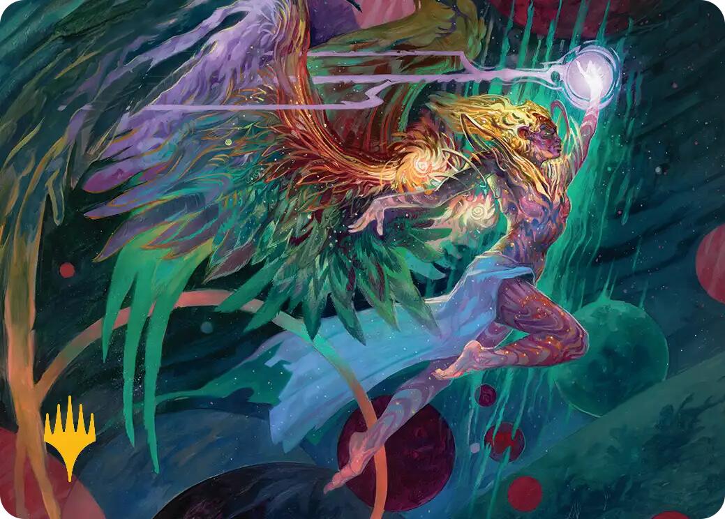 Exalted Sunborn Art Card (Gold-Stamped Signature) [Edge of Eternities Art Series] | Exor Games Summserside