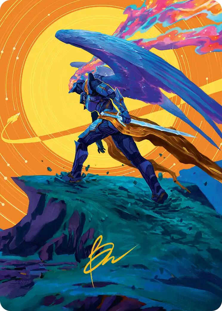 Astelli Reclaimer Art Card (Gold-Stamped Signature) [Edge of Eternities Art Series] | Exor Games Summserside