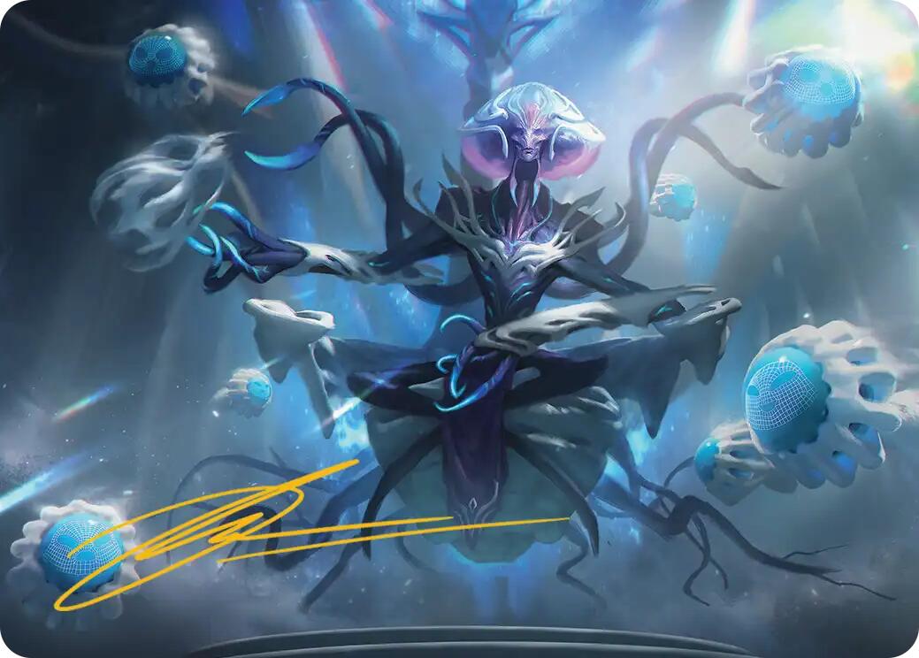 Mm'menon, the Right Hand Art Card (Gold-Stamped Signature) [Edge of Eternities Art Series] | Exor Games Summserside