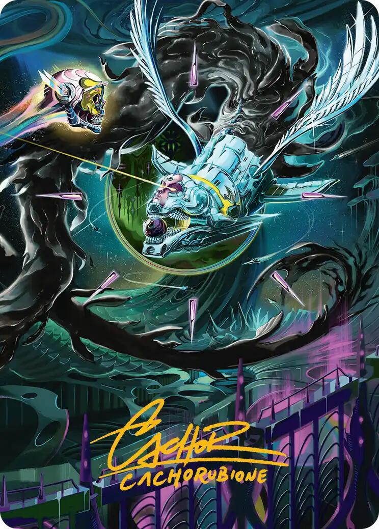 Quantum Riddler Art Card (Gold-Stamped Signature) [Edge of Eternities Art Series] | Exor Games Summserside