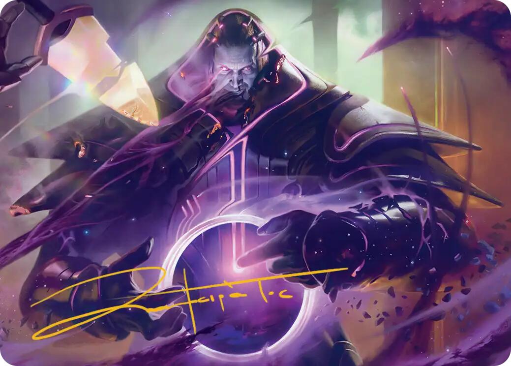 Embrace Oblivion Art Card (Gold-Stamped Signature) [Edge of Eternities Art Series] | Exor Games Summserside
