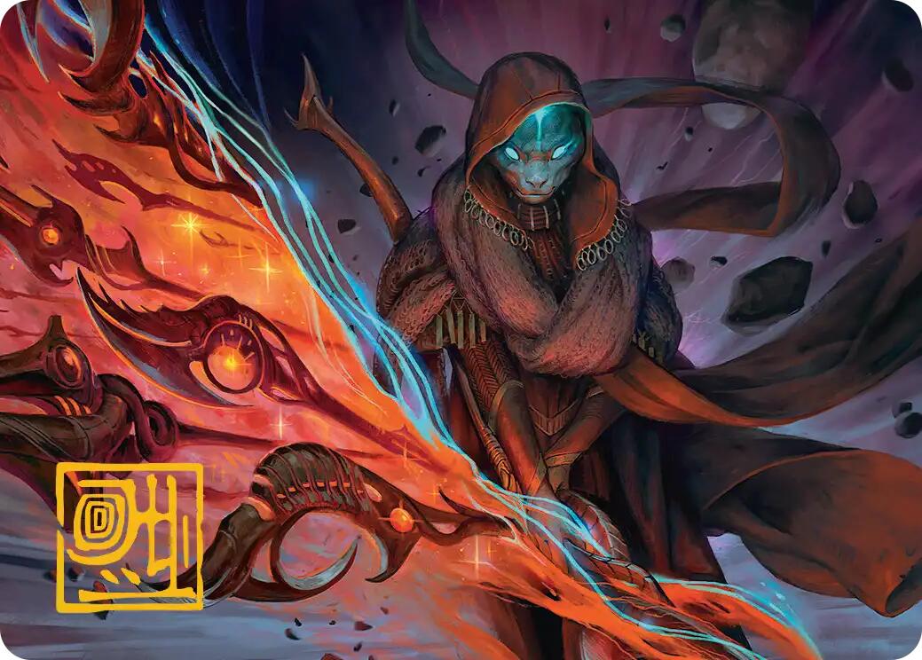 Weftstalker Ardent Art Card (Gold-Stamped Signature) [Edge of Eternities Art Series] | Exor Games Summserside