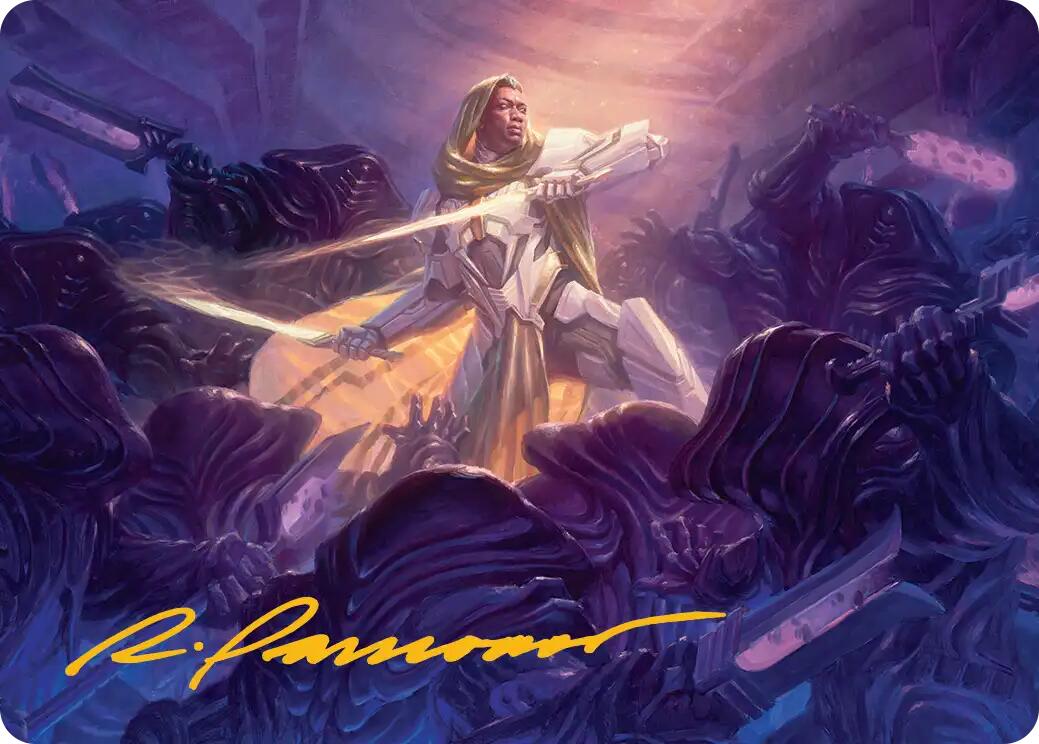 Syr Vondam, Sunstar Exemplar Art Card (Gold-Stamped Signature) [Edge of Eternities Art Series] | Exor Games Summserside