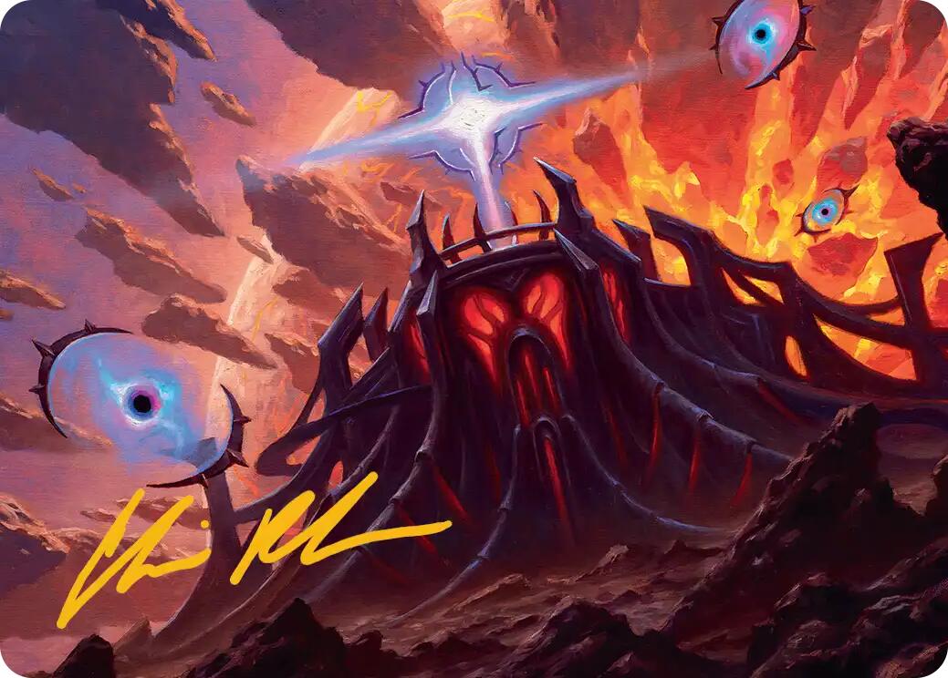 Secluded Starforge Art Card (Gold-Stamped Signature) [Edge of Eternities Art Series] | Exor Games Summserside