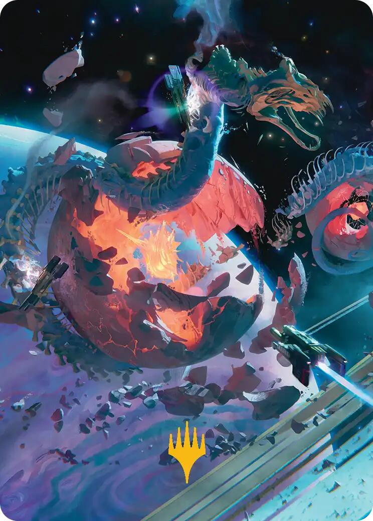 Scavenger Grounds Art Card (47/54) (Gold-Stamped Planeswalker Symbol) [Edge of Eternities Art Series] | Exor Games Summserside