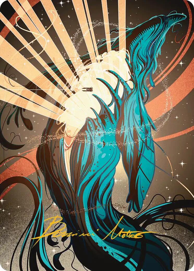 Swarmyard Art Card (Gold-Stamped Signature) [Edge of Eternities Art Series] | Exor Games Summserside