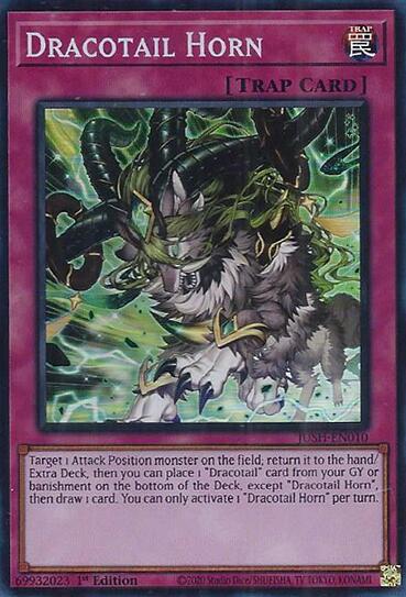 Dracotail Horn (Super Rare) [JUSH-EN010] Super Rare | Exor Games Summserside