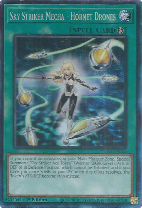 Sky Striker Mecha - Hornet Drones (CR) [JUSH-EN053] Collector's Rare | Exor Games Summserside