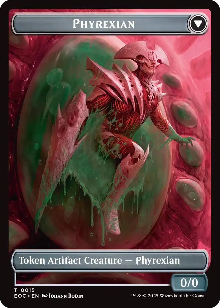 Incubator // Phyrexian Double-Sided Token [Edge of Eternities Commander Tokens] | Exor Games Summserside