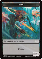 Insect // Elemental (0008) Double-Sided Token [Edge of Eternities Commander Tokens] | Exor Games Summserside
