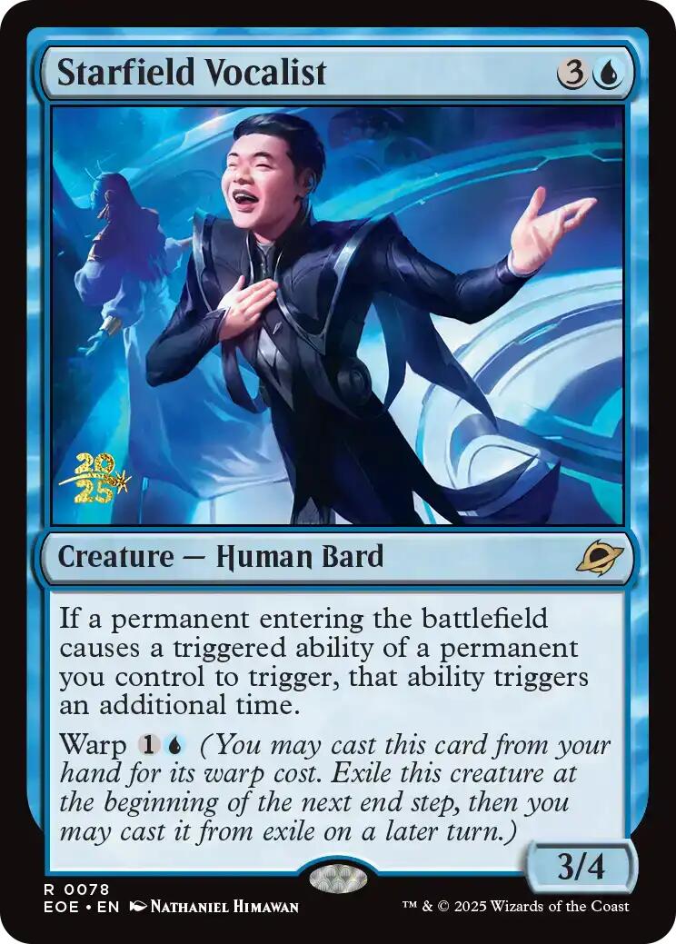 Starfield Vocalist [Edge of Eternities Prerelease Promos] | Exor Games Summserside