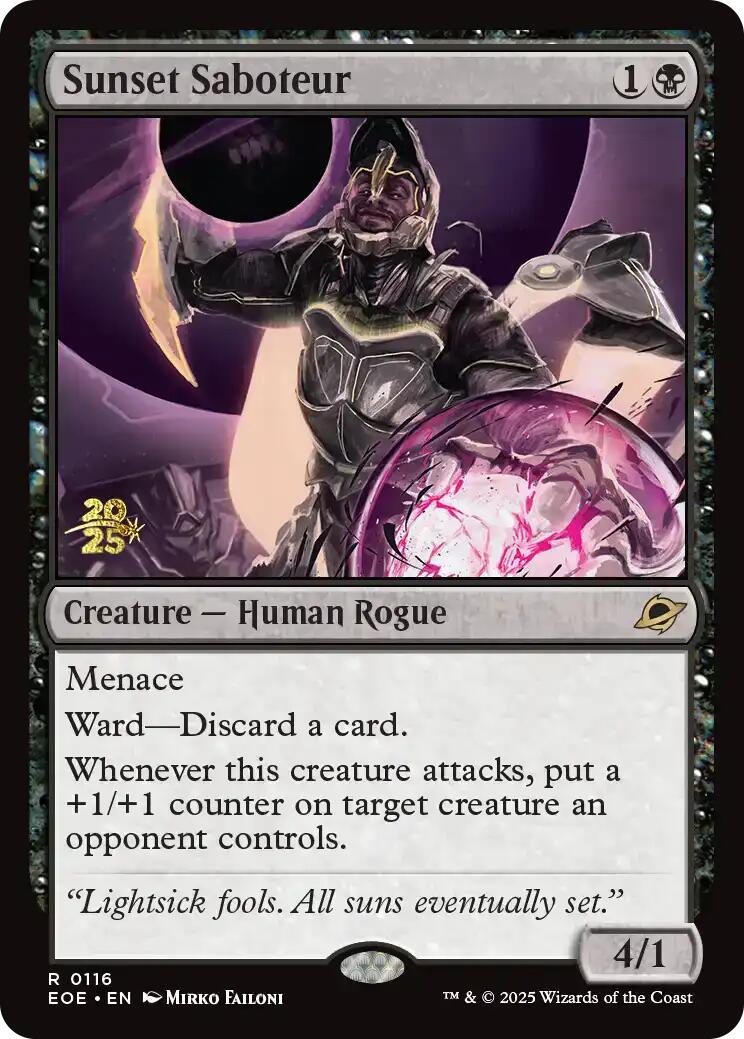 Sunset Saboteur [Edge of Eternities Prerelease Promos] | Exor Games Summserside