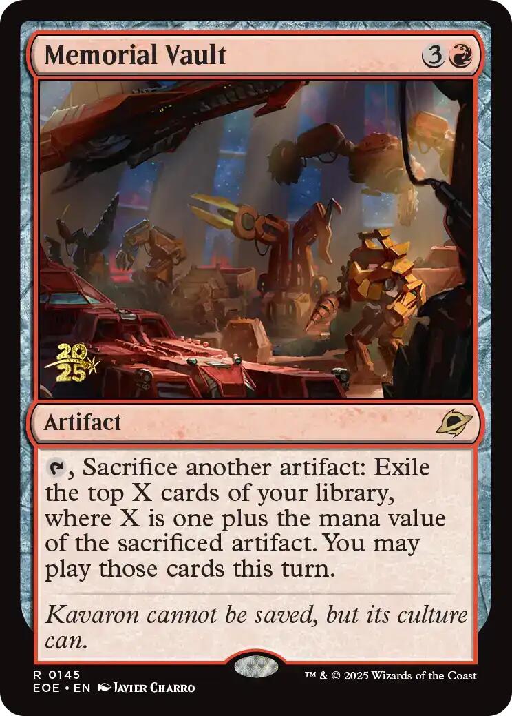 Memorial Vault [Edge of Eternities Prerelease Promos] | Exor Games Summserside