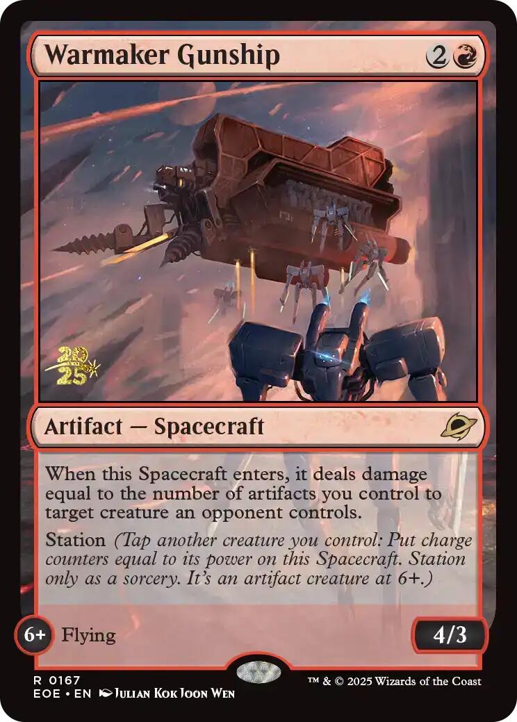 Warmaker Gunship [Edge of Eternities Prerelease Promos] | Exor Games Summserside