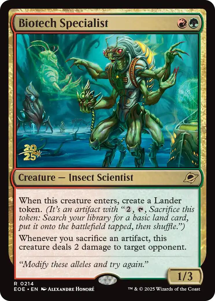 Biotech Specialist [Edge of Eternities Prerelease Promos] | Exor Games Summserside