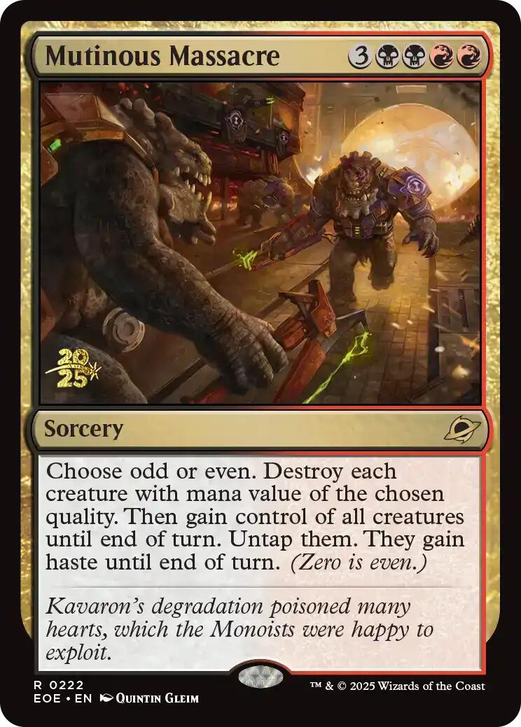 Mutinous Massacre [Edge of Eternities Prerelease Promos] | Exor Games Summserside